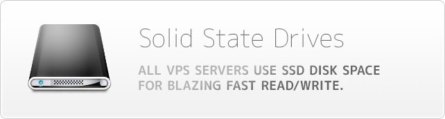All our VPS servers use SSD disk space for blazing fast read/write.
